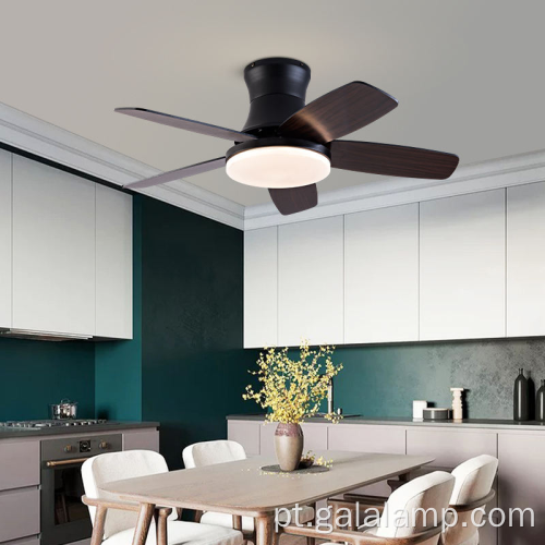 Ventilador de teto de estilo nórdico moderno com luz